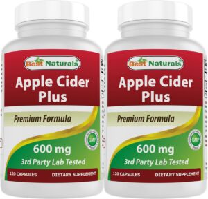 Version 1.0.0 Best Naturals Vinagre de Sidra de Manzana suplemento 600mg