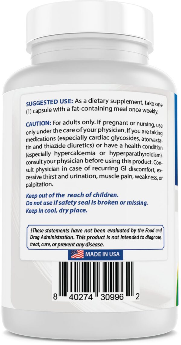 Cápsula vegetariana de Best Naturals Vitamin D3 MK-7