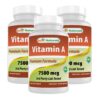 Best Naturals vitamina a 25000 ui 180 cápsulas pack 3