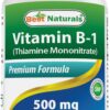 Best Naturals Vitamina B1 500mg 120 tabletas envase