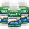 Best Naturals vitamina b12 6000 mcg envase 120 tabletas sublinguales