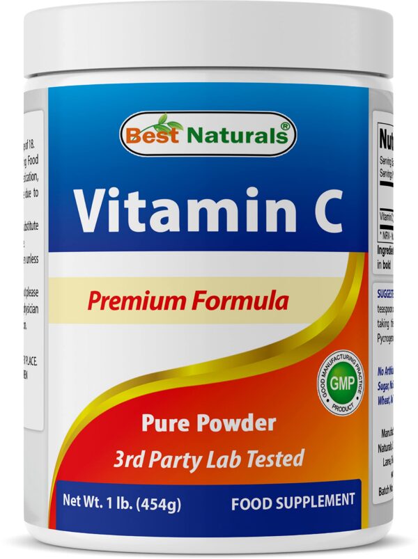 Best Naturals Vitamina C polvo frasco