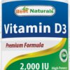 Version 1.0.0 Frasco Best Naturals vitamina D3 2000 UI 240 cápsulas blandas