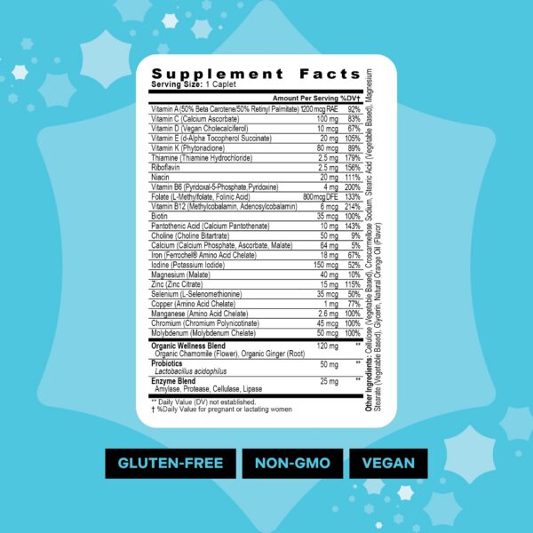 Etiqueta del producto Mama Bird Prenatal Multi Plus