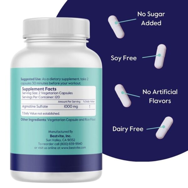 Version 1.0.0 Cápsulas vegetarianas de agmatina sulfato