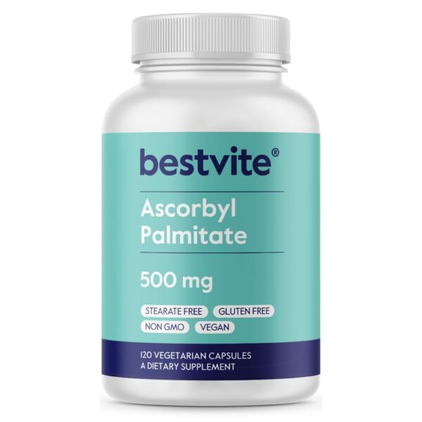 Bestvite Ascorbyl Palmitate frasco de cápsulas vegetales