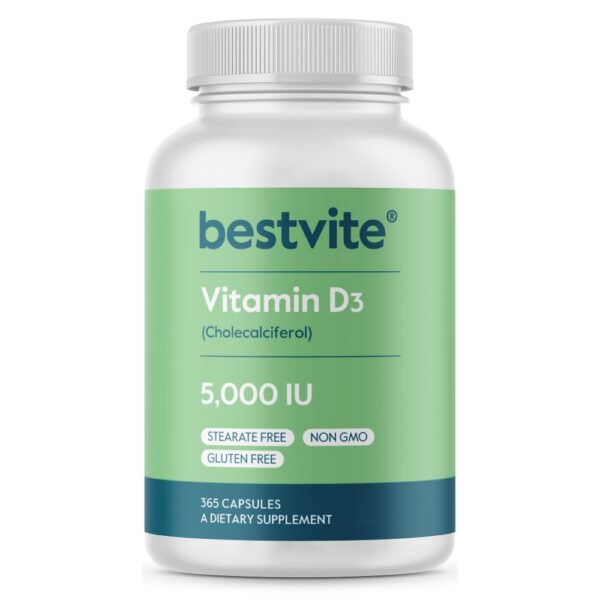 Frasco Bestvite Vitamin D3 5000 UI