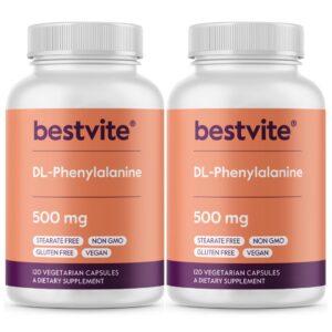Frente del envase BESTVITE DL-Phenylalanine 500 mg