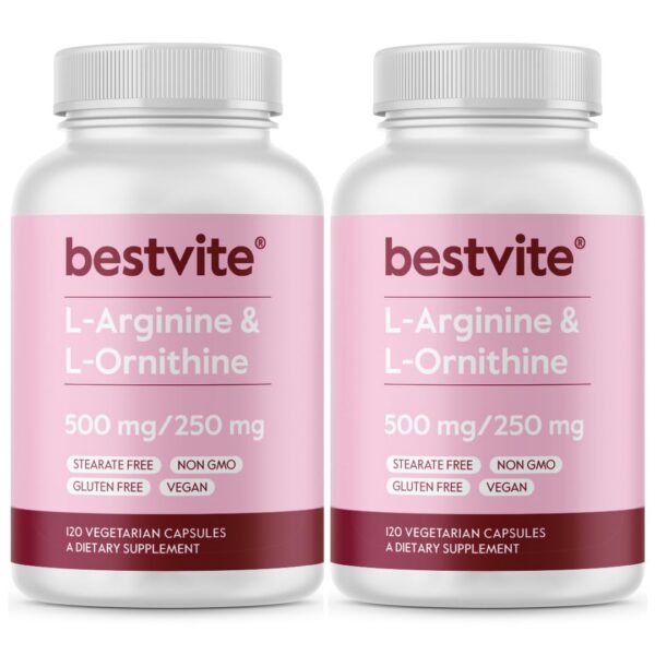 Frente de BESTVITE L-Arginine L-Ornithine