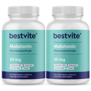BESTVITE melatonina 20 mg 240 cápsulas vegetarianas