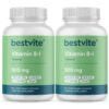 Bestvite vitamina b-1 cápsulas vegetarianas 500mg botella frontal