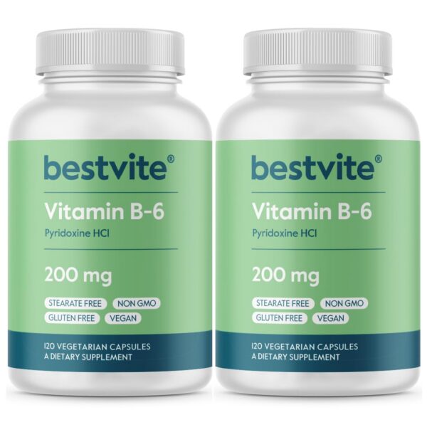 Bestvite vitamina B6 frasco 240 cápsulas vegetarianas