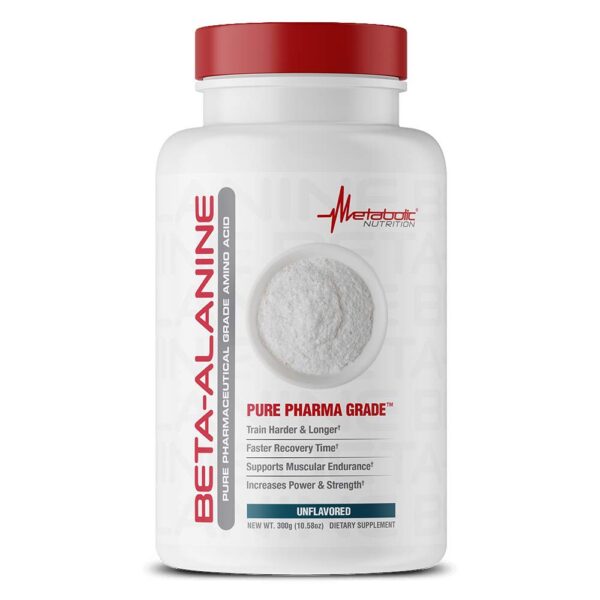 Frente del envase Beta-Alanina Metabolic Nutrition