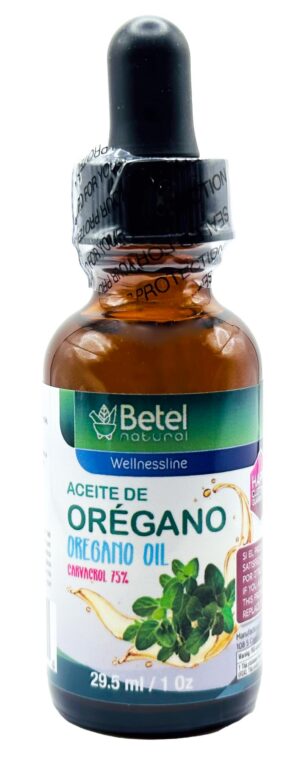 Betel Natural aceite de orégano 75% carvacrol botella con gotero