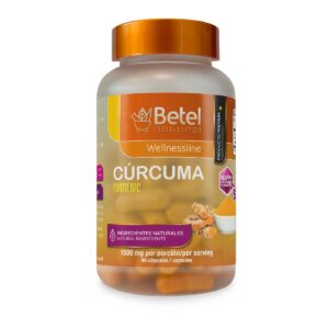 Version 1.0.0 Betel Natural cápsulas de cúrcuma turmeric 1500 mg botella