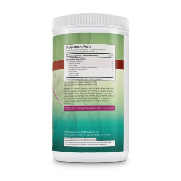 Betel Natural Colosan Plus ingredientes naturales psyllium y aloe vera