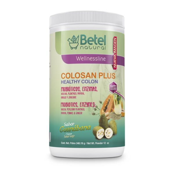 Betel Natural Colosan Plus caja sabor Guanábana limpiador colon