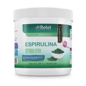 Betel Natural espirulina en polvo orgánico empaque frontal