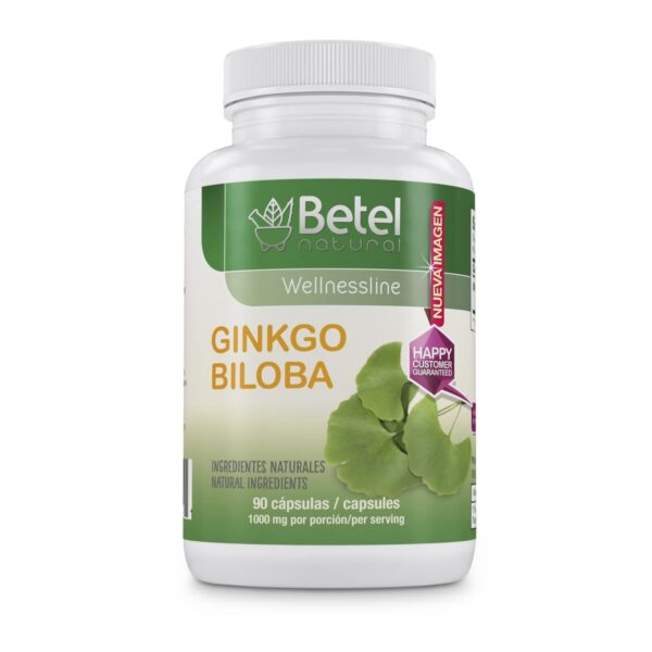 Betel Natural Ginkgo Biloba 90 cápsulas suplemento salud cerebral