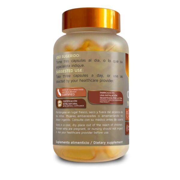 Frontal del empaque Betel Natural Omega 3