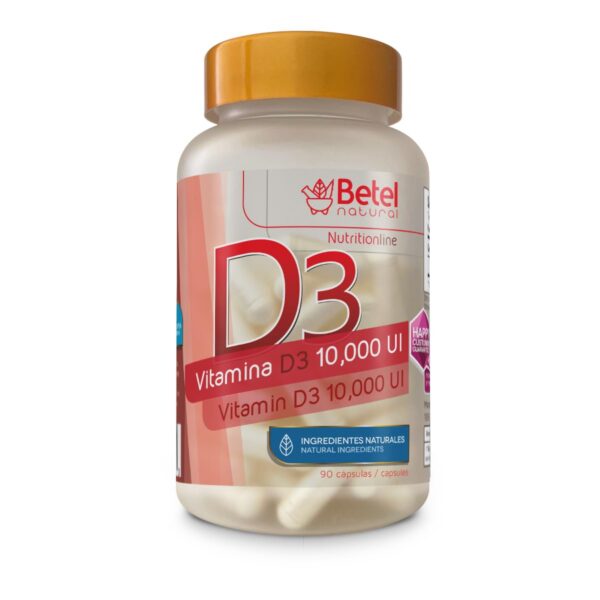 Betel Natural Vitamina D3 90 cápsulas caja