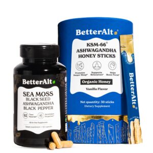 Version 1.0.0 Better Alt Ashwagandha Honey Sticks y Sea Moss Capsules