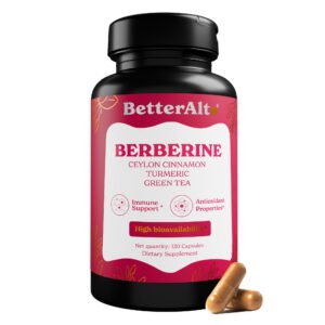 Better Alt cápsulas Berberina HCL 97% con hierbas premium