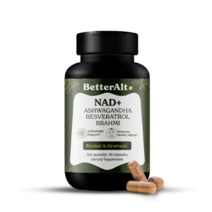 Better Alt cápsulas NAD+ con Ashwagandha y antioxidantes