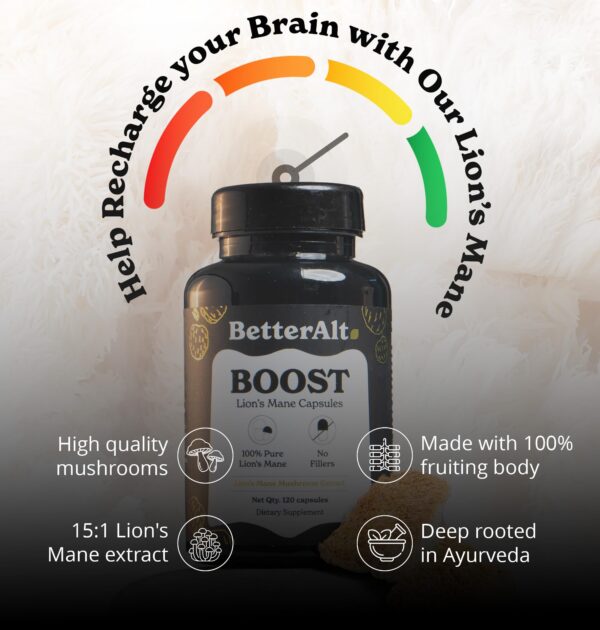 Better Alt suplemento melena de león 30 por ciento polisacáridos