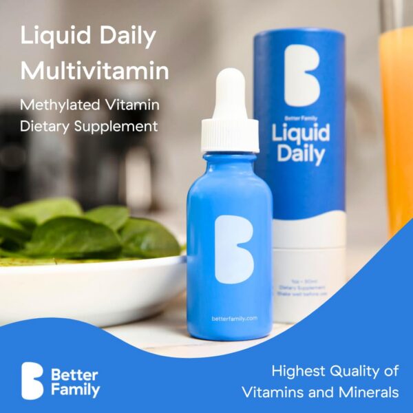 Etiqueta frontal de Better Family Multivitamínico líquido