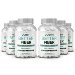 Better Fiber Organics Ocean suplemento fibra diaria six botellas