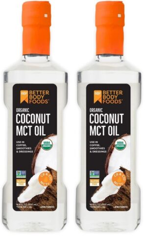 Version 1.0.0 Botella de BetterBody Foods Organic Coconut MCT Oil