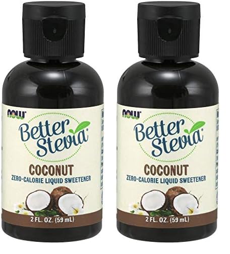 Botella de BetterStevia Coconut endulzante líquido sin calorías con sabor a coco