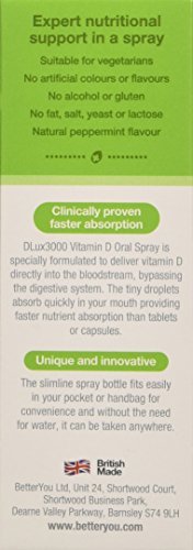 BetterYou D3000 spray para huesos y sistema inmune