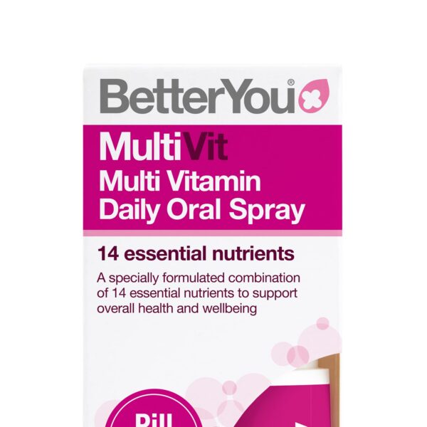 BetterYou MultiVit spray oral multivitamínico 25ml vista frontal