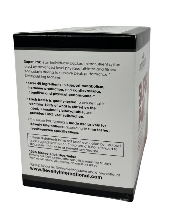 Caja mostrada con 30 packs diarios