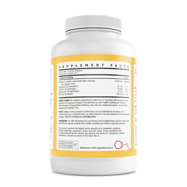 Etiqueta Beyond Health Vitamina C en polvo amortiguada