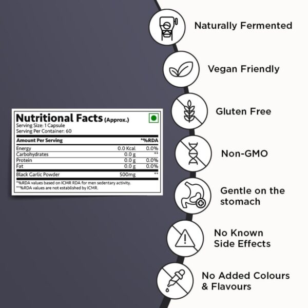 bhumi organic ajo negro cápsulas vegetarianas 60 piezas