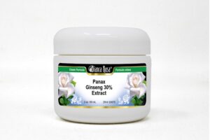 Version 1.0.0 Bianca Rosa crema con extracto de ginseng Panax 30% frasco