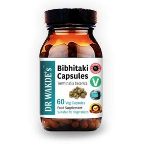 Envase frontal de Bibhitaki DR WAKDE'S