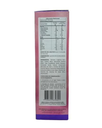 Multivitamínico 100% natural para mujeres BICHOTA frasco 500 ml