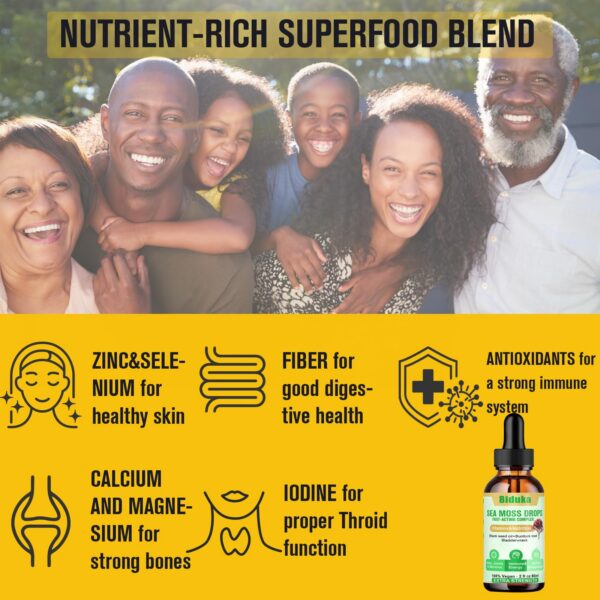 Version 1.0.0 Frasco Sea Moss con etiqueta visible