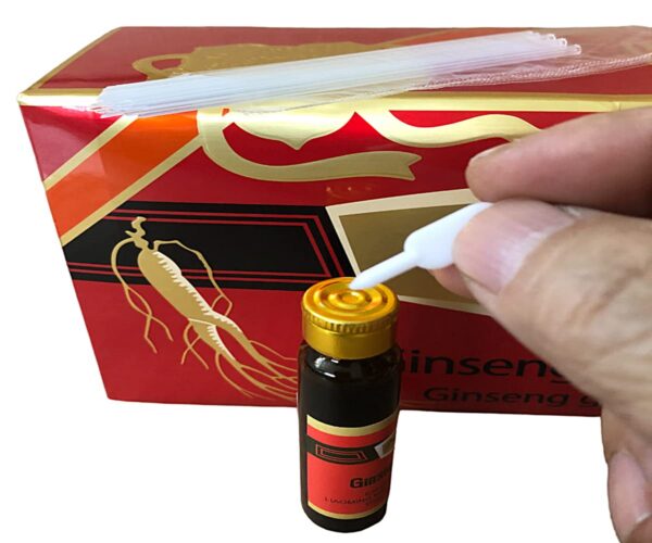 Version 1.0.0 Etiqueta Panax Ginseng en frasco