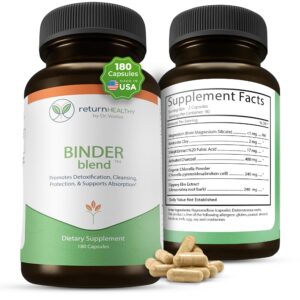 Binder Blend cápsulas detox con carbón activado y chlorella