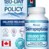 Version 1.0.0 Bio Absorb Serrapeptase cápsulas y envase frontal