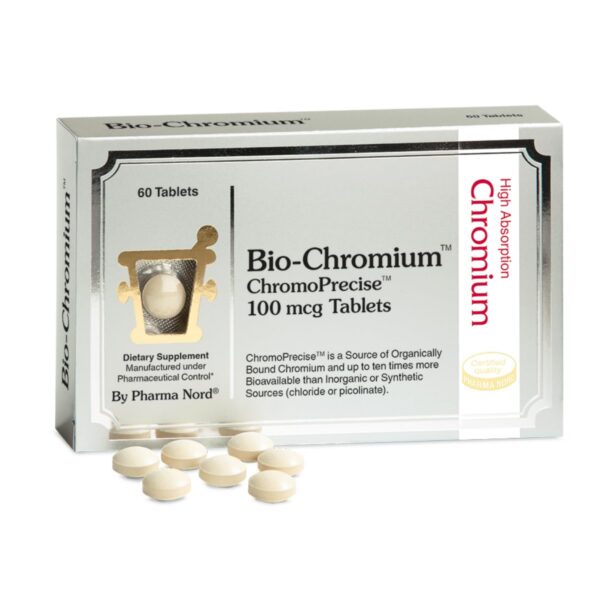 Version 1.0.0 Bio-Chromium 100mcg frasco y etiqueta