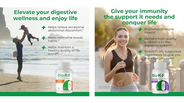 Bio K+ Advanced Bowel Support 50B CFU 20 cápsulas veganas
