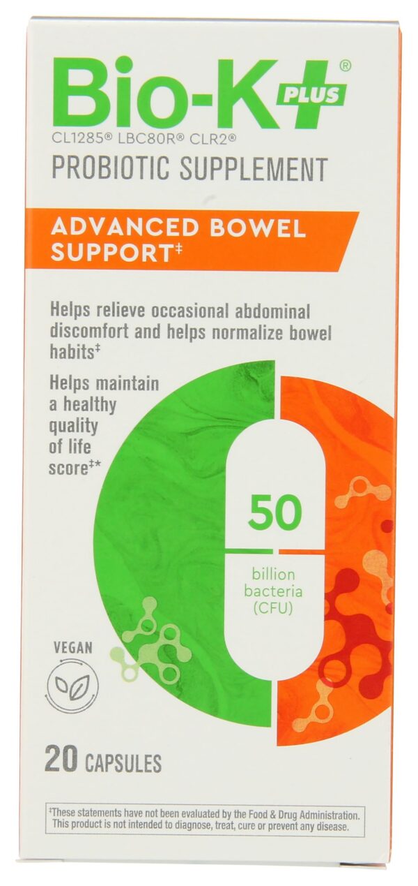 Version 1.0.0 Bio-K Plus probiótico cápsulas apoyo intestinal