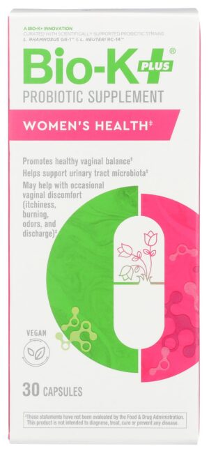 Bio-K Plus probiótico salud mujer 30 cápsulas vegano sin gluten