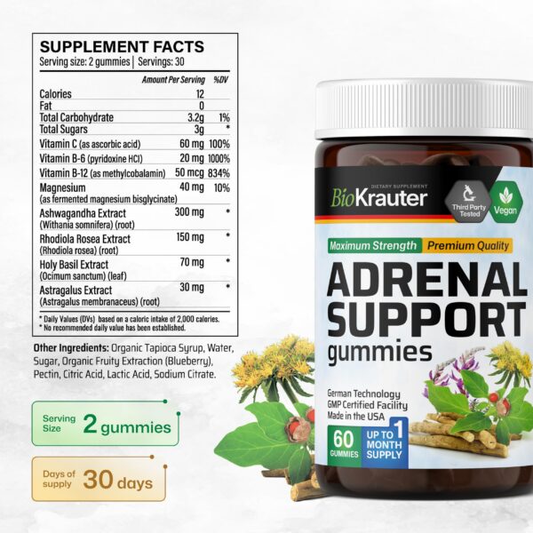 Version 1.0.0 Tintura Adrenal Bio Krauter etiqueta